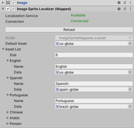 Image Sprite Map Localizer Inspector